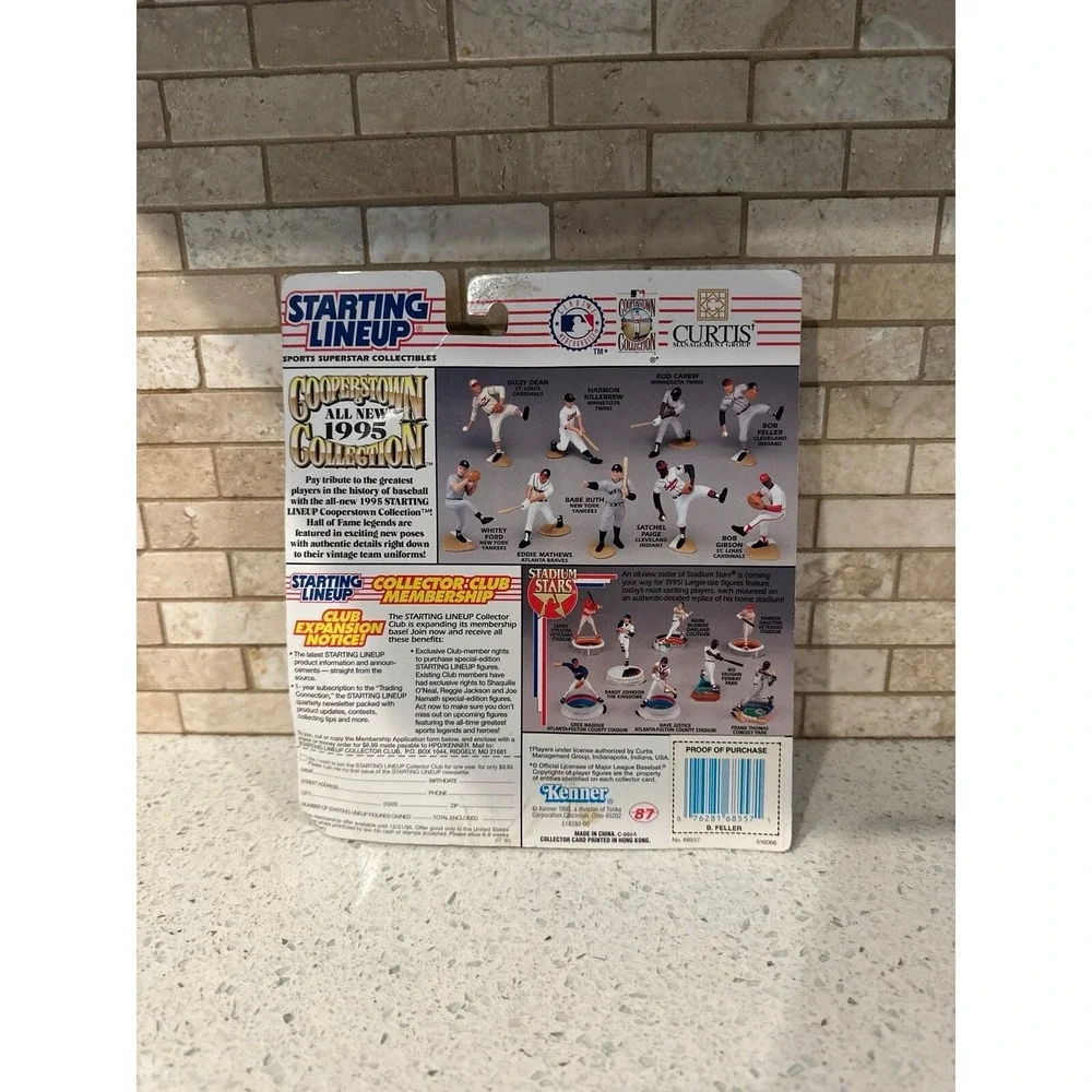 Vintage 1995 Kenner MLB Starting Lineup BOB FELLER Cleveland Indians Figure‎